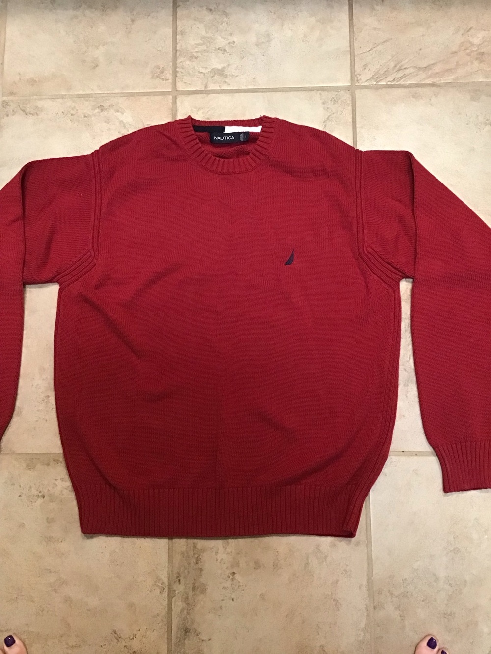 Men’s Nautica Crewneck Sweater, LARGE